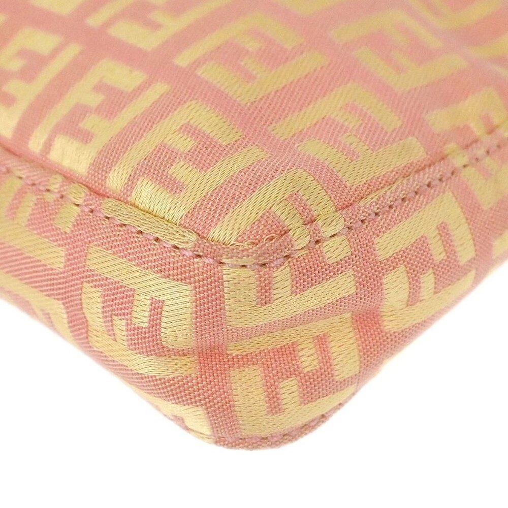 Fendi Pink Canvas Zucchino Handbag 8BR041-028 136126 - Picture 3 of 15